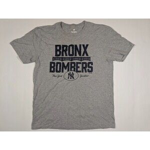 New York Yankees Bronx Bombers T-Shirt Men’s Large Gray Fanatics MLB